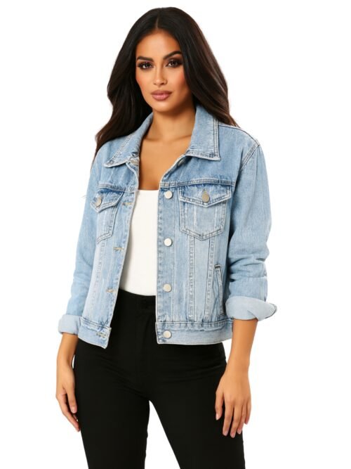 Women_s Blue Denim Cotton Jacket