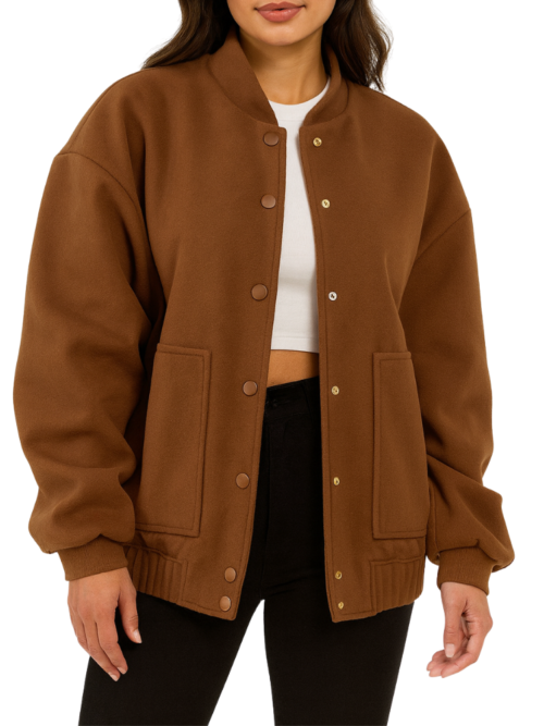 Women’s Brown Fleece Jacket