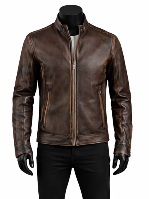 Vintage-Brown-Leather-Jacket