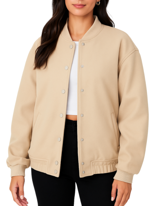 Women’s Cream Fleece Jacket